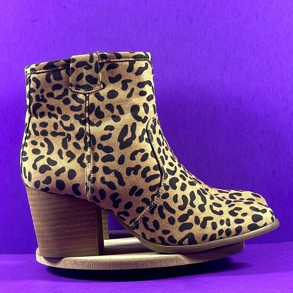 Carlos By Carlos Santana Leopard Print Ankle Boot… - image 1